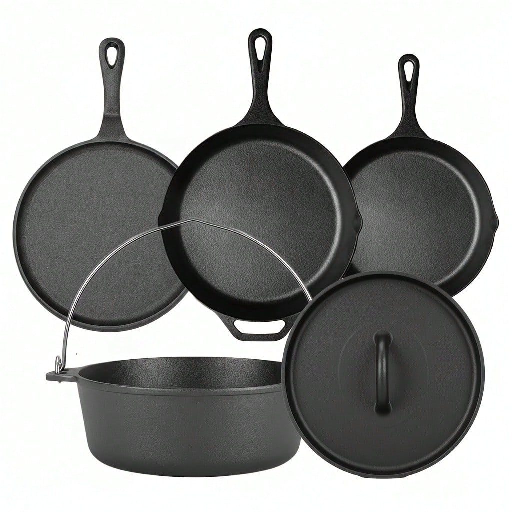 PACILACK Cast Iron Pots And Pa - Camp Dutch Oven Cast review and price